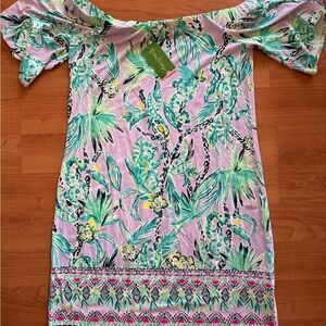 Lilly Pulitzer Lilac and Teal Fawcett Dress